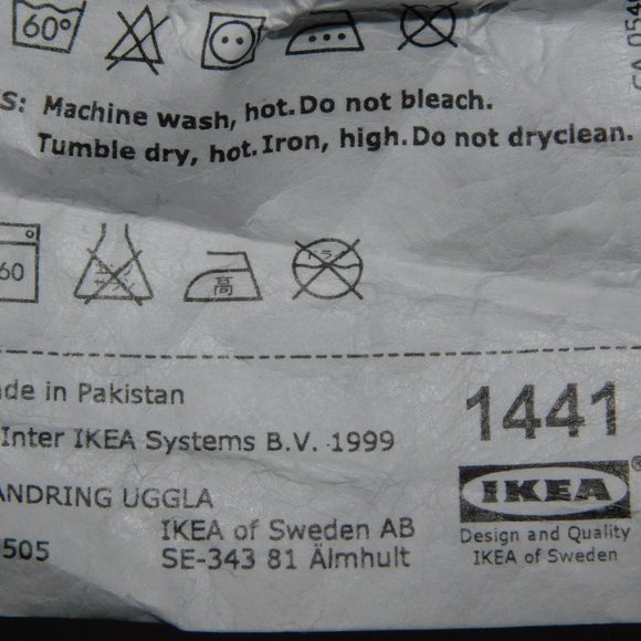 IKEA Vandring Uggla Twin Duvet Cover & Pillowcase Blue Moon Owls Clouds Spider - Picture 4 of 10